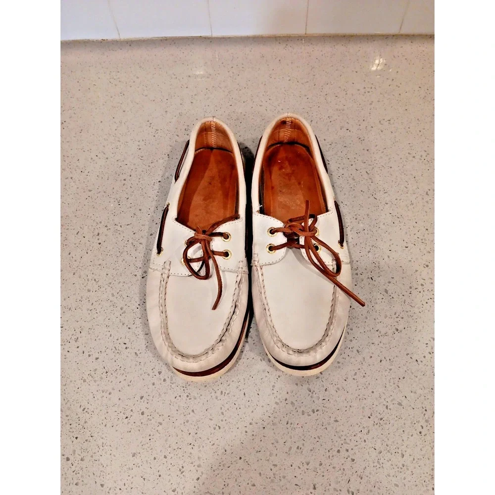 Sperry Mens Gold Cup Ivory Size 9.5M